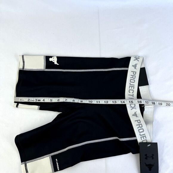 New Women’s Under Armour Project Rock Bike Shorts Workout Small NWT Compression - Picture 7 of 7
